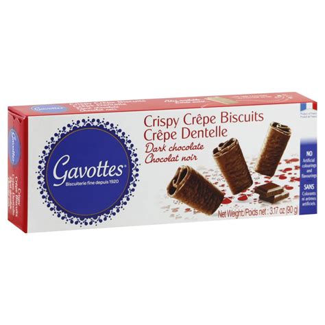 Gavottes Dark Chocolate Crispy Crepe Biscuits Shop Cookies At H E B