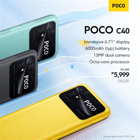 Poco C40 W Jr510 Jl Processor Goes Official In The Philippines Price
