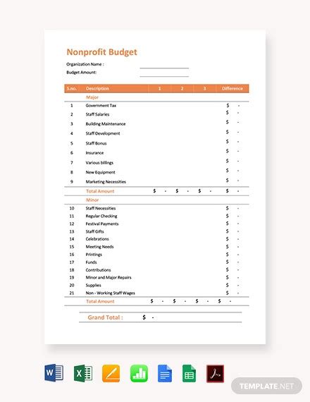 Maybe you would like to learn more about one of these? Animal Rescue Budget Template - Tutore.org