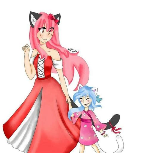 Kawaii~chan And Nekoette~tan Aphmau Characters Aphmau Aphmau Fan Art