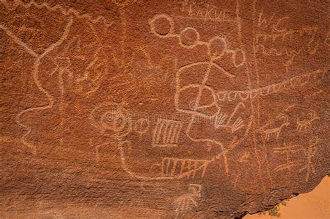 Petroglyphs At Valley Of Fire State Park Stock Photo Image Of State