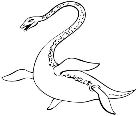 Loch Ness Monster Coloring Pages