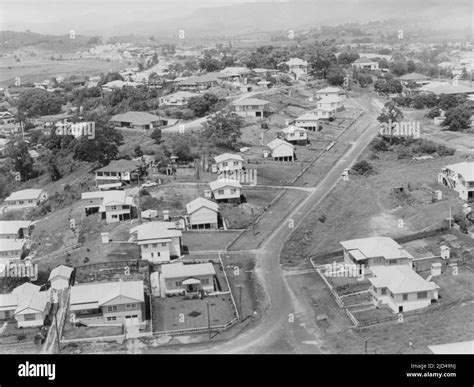 Aerial View Of Murwillumbah In 1957 Showing East Murwillumbah Stock