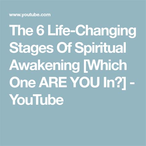 The 6 Life Changing Stages Of Spiritual Awakening Which One Are You In