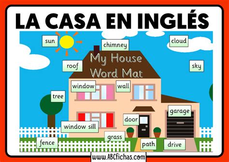 Vocabulario De Las Partes De Una Casa En Inglés Para Niños