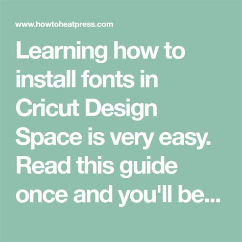 How To Upload Fonts To Cricut Easily Add Fonts To Design Space