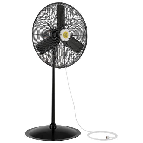24 Outdoor Misting Oscillating Pedestal Fan 310 Hp 7700 Cfm Ebay