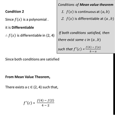 Example 43 - Verify Mean Value Theorem for f(x) = x2 in [2, 4]