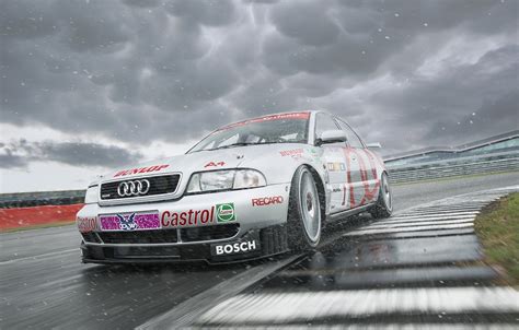 Wallpaper Audi Race Front Water Silver Track Audi A4 A4 B5