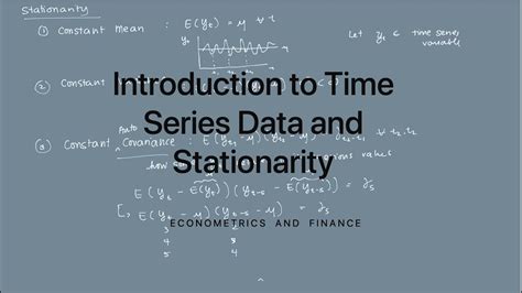 Introduction To Time Series Data And Stationarity Youtube