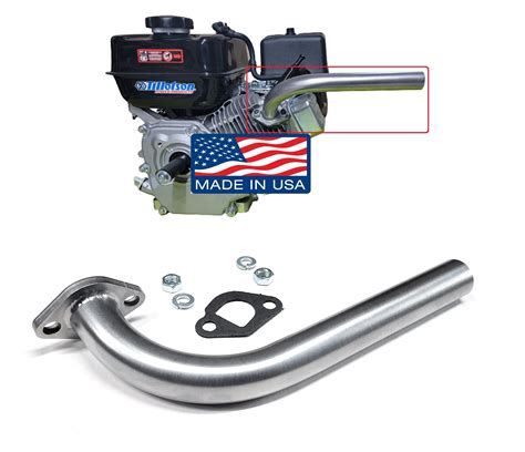 Predator 212cc Exhaust Pipe Heavy Duty Inch Exhaust Pipe Compatible