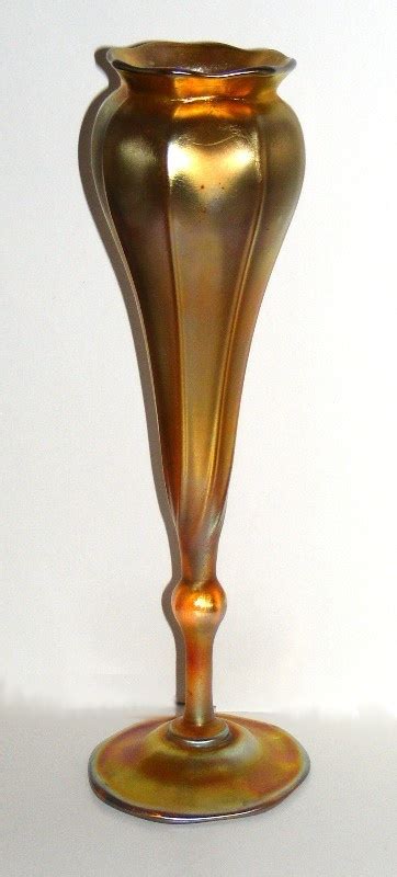 Lctiffany Favrile Gold Floriform Vase Collectors Weekly