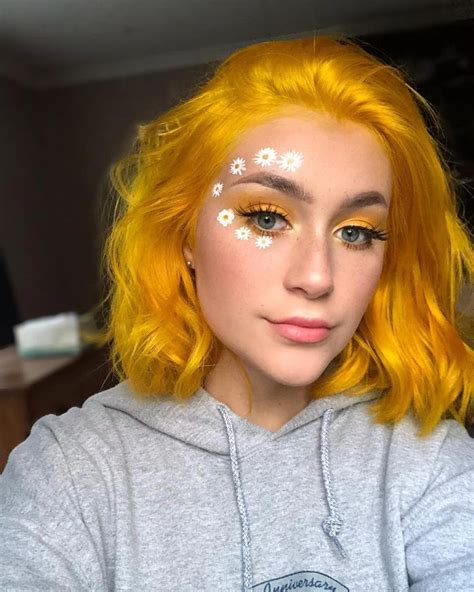 Cosmic Sunshine Yellow Hair Cool Hairstyles Cool Hair Color