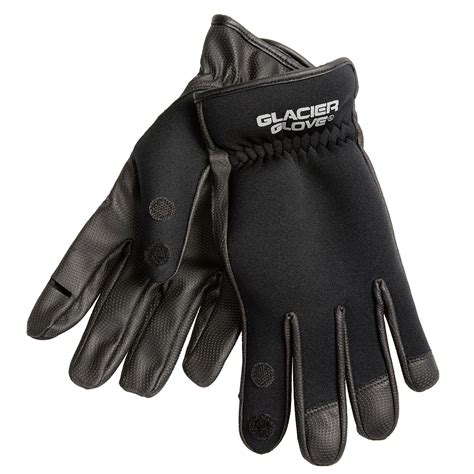 Glacier Glove 781bk Split Finger Neoprene Fishing Gloves For Men
