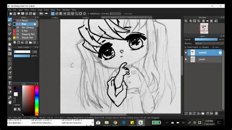 How To Use Pens In Medibang Paint Pro Tutorial By Rei Youtube