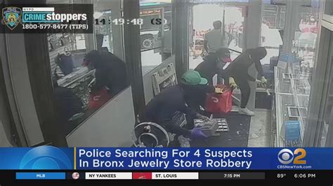 Bronx Jewelry Store Robbery Caught On Camera 4 Suspects Sought Youtube