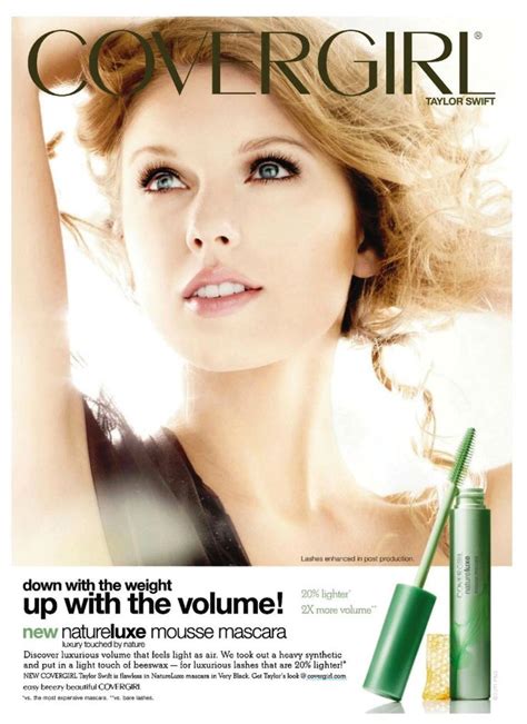 Covergirl Cosmetic Advertising With Taylor Swift Covergirl Cosmetics