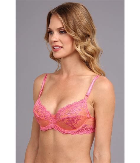 Lyst Wacoal Embrace Lace Underwire Bra In Pink