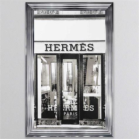 Each of these stunning spaces features hermès in its decor. SHH INTERIORS HERMES SHOP FRONT SILVER FRAMED WALL ART | 1Wall