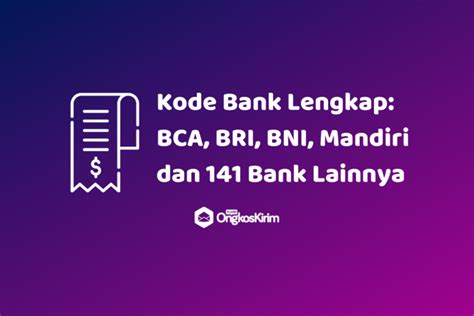 Daftar Kode Bank Bca Bri Bni Mandiri Dan 141 Bank Lainnya Plugin