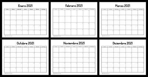 Calendario Minimalista 2021 Imagenes Educativas
