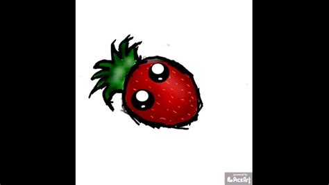 How To Draw A Cute Strawberry ~speed Drawing~ Youtube