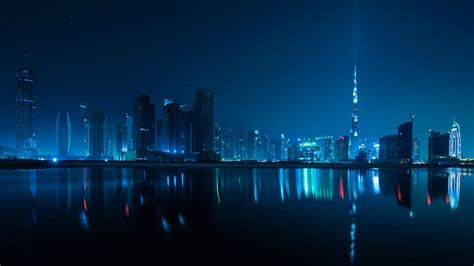Dubai Skyline At Night — Photo By Sebastian Opitz Wallpapers