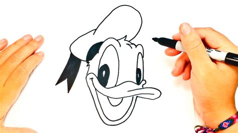How To Draw Donald Duck Donald Duck Easy Draw Tutorial Youtube