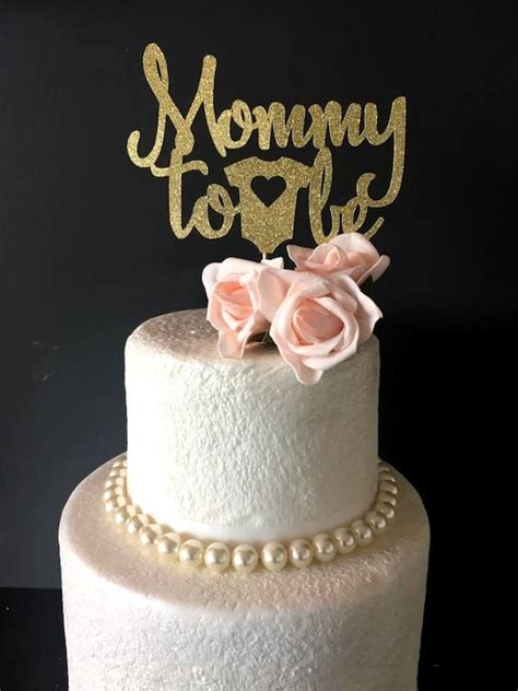 Mommy To Be Cake Topper Baby Shower Cake Topper Baby Etsy