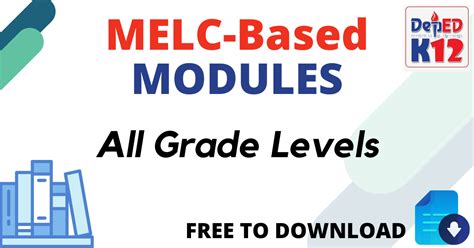 melc based modules  sy    grade levels