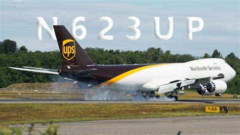 4K UPS Latest B747 8F N623UP Missed Approach Extreme Banking