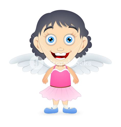 Cute Cartoon Angel Girl Royalty Free Stock Image Storyblocks