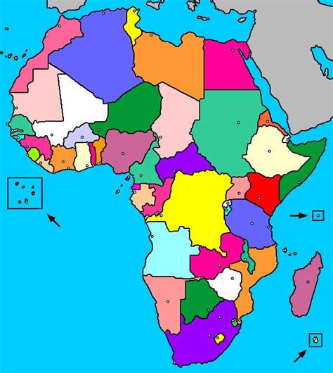 Mapa Interactivo De África Países Y Capitales Didactalia Material Educativo