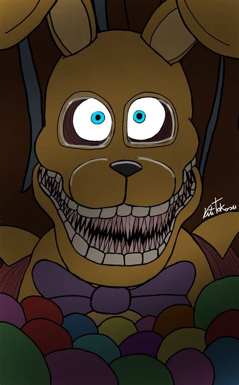 My Fanart Of Springbonnie From Into The Pit Rfivenightsatfreddys