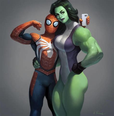 Spider Man And She Hulk Marvel Comics Hulk Comic Shehulk Hulk Marvel