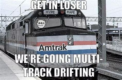 Loser Drifting Railroad Trains Bus Train