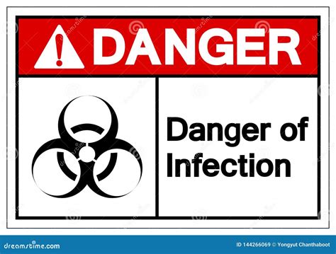 Danger Of Infection Symbol Sign Vector Illustration Isolated On White