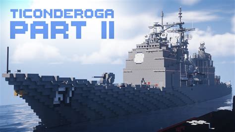 Minecraft Ticonderoga Cruiser Ship Tutorial 25 Youtube
