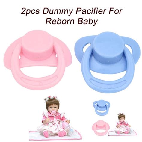 2pc New Pacifier Dummy Pacifier For Reborn Baby Dolls With Internal