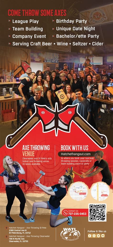 Axe Throwing Brochure — Hatchet Hangout Axe Throwing Venue