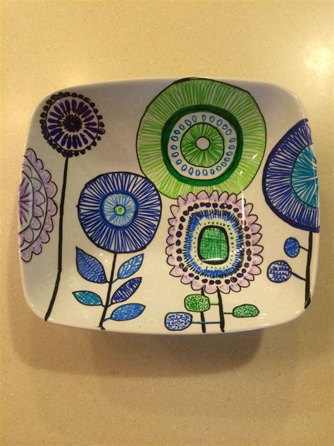 Diy Draw On Bowls With Sharpies Oil Based Sharpies And Bake In Oven