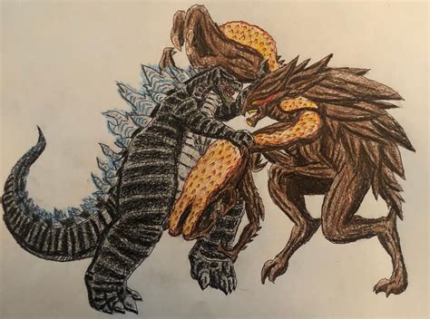 Monsterverse Godzilla Vs Muto Prime By Bozzerkazooers On Deviantart In