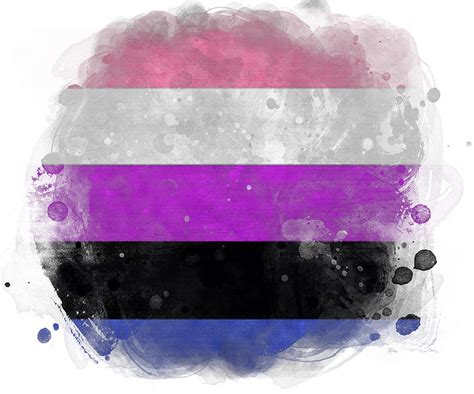 Watercolor Gender Fluidity Flag Digital Art By Mark Miglionico Pixels