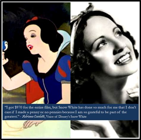 Adriana Caselotti Voice Of Snow White Disney Disney Princess Snow White