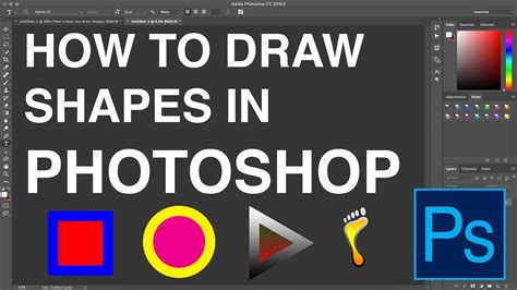 how to easily draw shapes in photoshop basics youtube