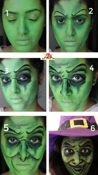 Wicked Witch Face Paint Witch Face Paint Halloween Makeup Witch