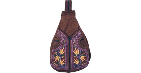 Welcome to the purple floral handbag collection at novica. Brown Suede Sling Bag with Purple Floral Patterns | Purses ...