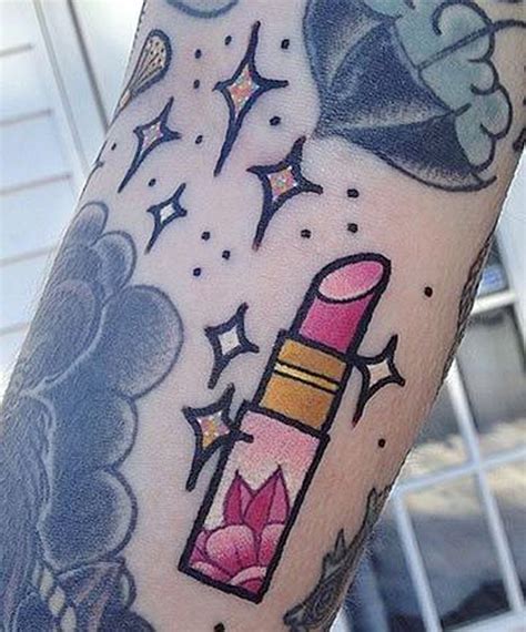 30 badass makeup tattoo design ideas for 2018 lipstick tattoos girly tattoos tattoos