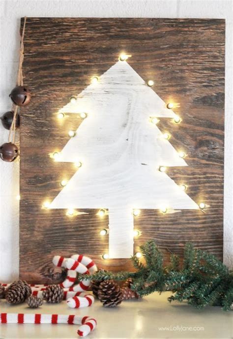 Christmas Wood Crafts Tree Marquee Sign Christmas Art Projects