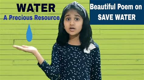 Poem On Water English Poem On Save Water In Recitation Competition